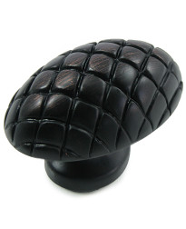 Quilted Egg 1 1/2-Inch in Oil Rubbed Bronze