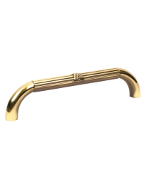 Georgian Forged Solid Brass Appliance Pull, Polished Antique, 10 inches cc