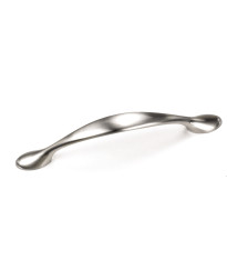96mm Delano Small Spoonfoot Pull - Brushed Satin Nickel