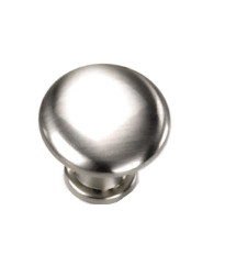 7/8-Inch Delano Button Knob in Brushed Satin Nickel