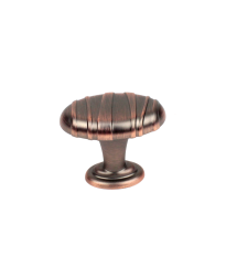 Mackinac 1-1/2" Oval Knob, Antique Bronze, Copper