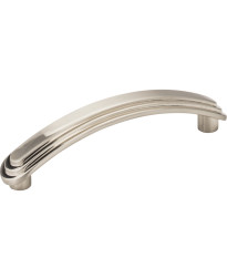 Calloway 4 1/2" Overall Length Stepped Rounded Cabinet Pull in Satin Nickel