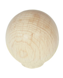 1 1/4-Inch Au Natural Wood Round Knob