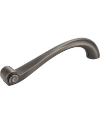 Duval 5" Centers Scroll Pull in Brushed Pewter