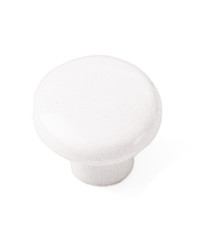Plastic Knob 1 1/4-Inch in White