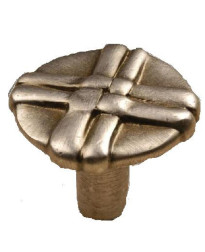 Lineage Knob 1 3/8-Inch in  Antique Pewter w/ Stone Wash