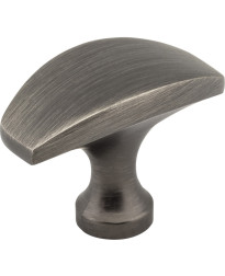 Cosgrove 1 1/2" Overall Length Cabinet Knob in Brushed Pewter