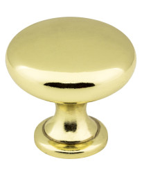 Madison 1 3/16" Diameter Knob in Polished Brass