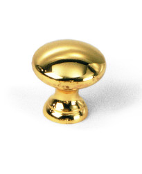 Solid Brass Knob 1 3/8-Inch in Polished Brass