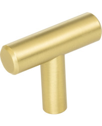Naples 1 9/16" Long "T" Knob in Brushed Gold