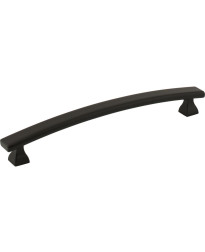 160 mm Center-to-Center Matte Black Square Hadly Cabinet Pull
