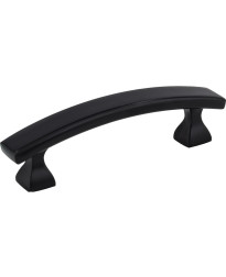 3" Center-to-Center Matte Black Square Hadly Cabinet Pull