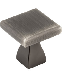 Hadly 1" Square Knob in Brushed Pewter