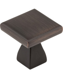 Hadly 1" Square Knob in Brushed Oil Rubbed Bronze