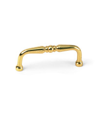 3-Inch Solid Brass Pull in Polished Brass