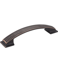 Aberdeen 128mm Centers Lined Pillow Cabinet Pull in Brushed Oil Rubbed Bronze