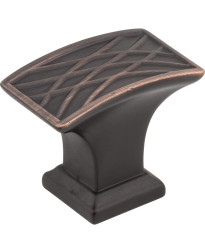 Aberdeen 1-1/2" Lined Cabinet Knob in Brushed Oil Rubbed Bronze