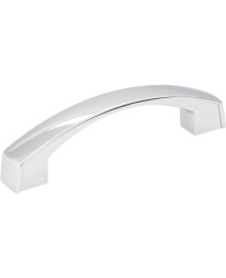 Merrick 96mm Centers Cabinet Pull in Polished Chrome