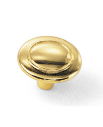 Richmond Knob 1 1/4-Inch in Polished Brass