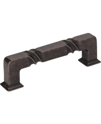 Tahoe 3 3/4" Centers Rustic Pull in Distressed Oil Rubbed Bronze