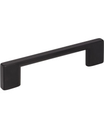 25-Pack of the 96 mm Center-to-Center Matte Black Square Sutton Cabinet Bar Pull