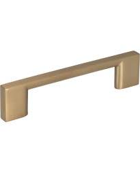 25-Pack of the 96 mm Center-to-Center Satin Bronze Square Sutton Cabinet Bar Pull