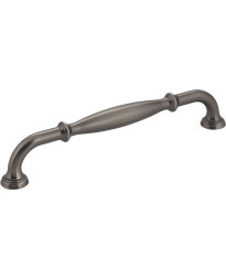 Tiffany 6 5/16" Centers Handle in Brushed Pewter