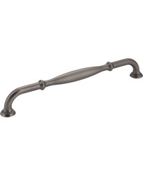 Tiffany 8 13/16" Centers Handle in Brushed Pewter