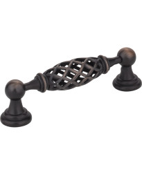 Tuscany 3 3/4" Centers Bird Cage Pull in Brushed Oil Rubbed Bronze