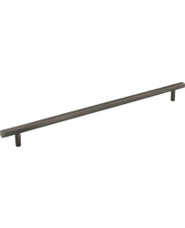 305 mm Center-to-Center Brushed Pewter Square Dominique Cabinet Bar Pull
