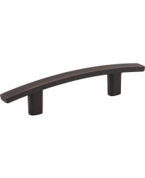 3" Center-to-Center Brushed Oil Rubbed Bronze Square Thatcher Cabinet Bar Pull