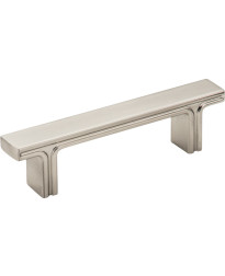 Anwick 4 5/16" Overall Length Rectangle Cabinet Pull in Satin Nickel