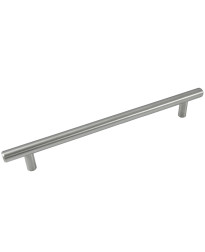 192mm - 9 1/2" Overall - Builders Steel Plated T-Bar Pull - Brushed Satin Nickel