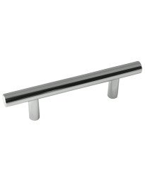 Steel T-Bar Pull - Polished Chrome - 3"