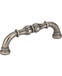 Prestige 3 3/4" Centers Beaded Pull in Distressed Pewter