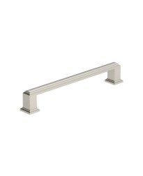 Appoint 6-5/16 inch (160mm) Center-to-Center Satin Nickel Cabinet Pull