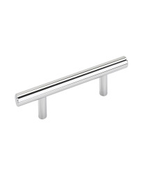 Bar Pulls 3 in (76 mm) Center-to-Center Polished Chrome Cabinet Pull