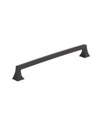 Mulholland 10-1/16 inch (256mm) Center-to-Center Black Bronze Cabinet Pull