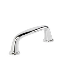 Kane 3 inch (76mm) Center-to-Center Polished Chrome Cabinet Pull