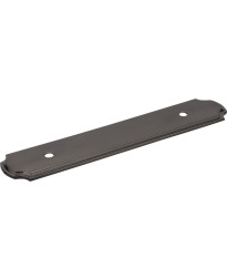 Backplates 3 3/4" Centers Plain Handle Backplate in Satin Black Nickel