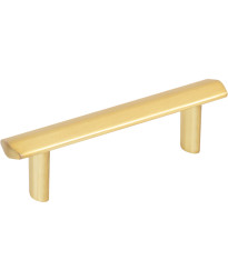 William 3" Bar Pull in Brushed Gold