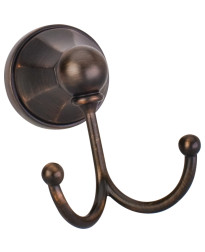 Newbury Brushed Oil Rubbed Bronze Double Robe Hook