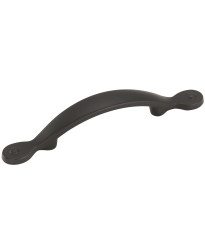 Inspirations 3 in (76 mm) Center-to-Center Flat Black Cabinet Pull