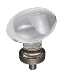 Harlow 1-5/8" Glass Cabinet Knob in Brushed Oil Rubbed Bronze