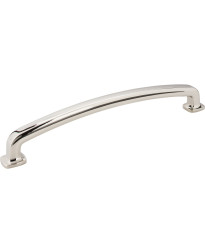 Belcastel 12" Centers Forged Look Flat Bottom Appliance Pull in Polished Nickel