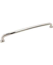Belcastel 18" Centers Forged Look Flat Bottom Appliance Pull in Polished Nickel