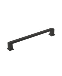 Appoint 7-9/16 in (192 mm) Center-to-Center Matte Black Cabinet Pull