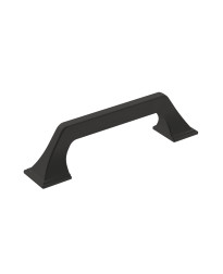 Exceed 3-3/4 in (96 mm) Center-to-Center Matte Black Cabinet Pull