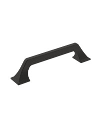 Exceed 5-1/16 in (128 mm) Center-to-Center Matte Black Cabinet Pull