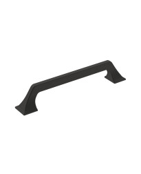 Exceed 6-5/16 in (160 mm) Center-to-Center Matte Black Cabinet Pull